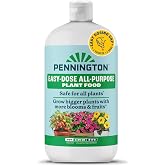 Pennington All-Purpose Plant Food 2-3-2, 32 Oz | House Plant Fertilizer, Easy Dosing Cap, One Squeeze Equals One Dose, Direct Soil Application, Molasses-Enriched Formula
