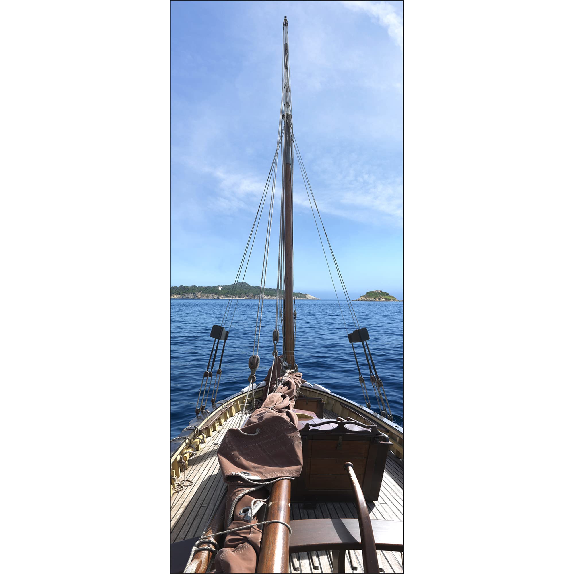 PLAGE 141032 Sticker ONDOOR, ADHESIVE DOOR - Ocean, 204 x 83 cm