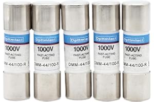 DPTTMLACI Multimeter Fuse DMM-44/100-R (DMM 44 100) 440MA 1000V Replace Acting Fuse (5 DMM 44/100-R fuses)