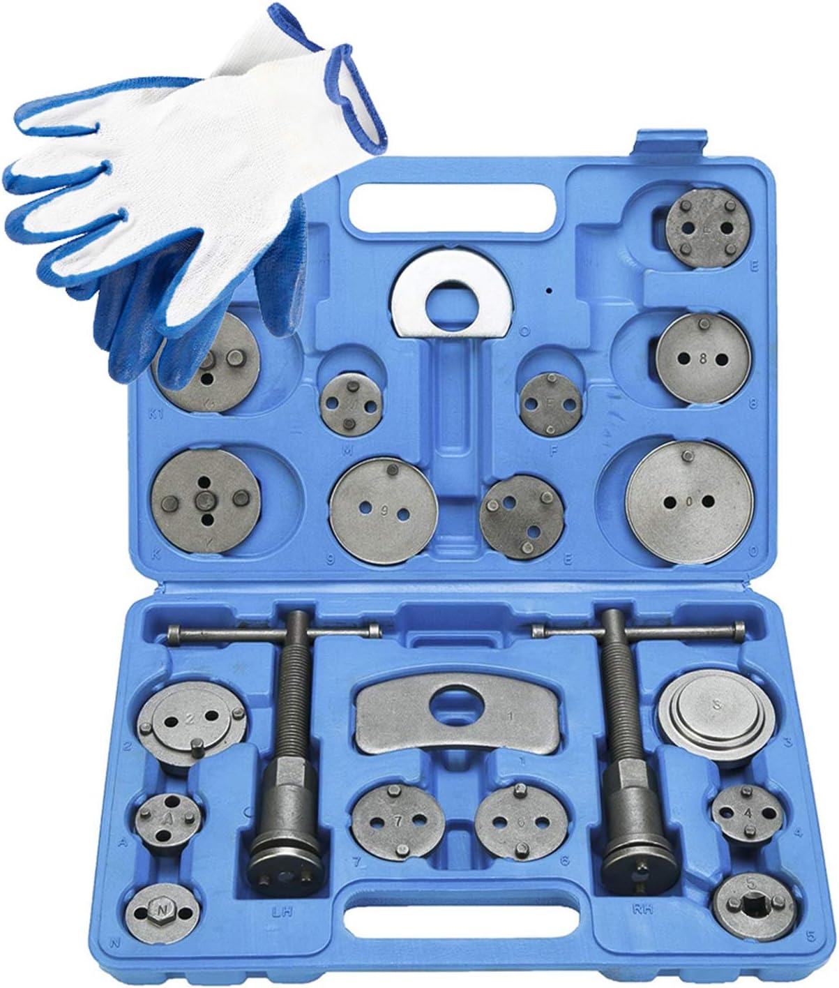 8MILELAKE 23pcs Professional Disc Brake Caliper Wind Back Tool Kit