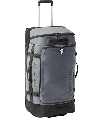 Eagle Creek Cargo Hauler XT Wheeled Duffel, 29-Inch, Charcoal | Wheeled Backpack Duffel, Deployable Backpack Straps, Lockable U-Lid and Easy Access Compartment