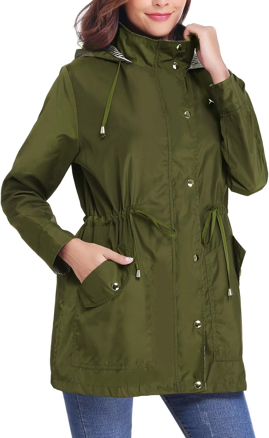 lightweight raincoat with hood