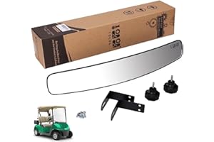 10L0L Golf Cart Mirror Rear View 16.5" Extra Wide 180 Degree Panoramic for Yamaha EZGO Club Car and Others