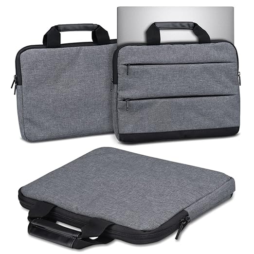 Nauci Schutzhülle Odys mybook 14 Laptop Tasche Sleeve Case Notebooktasche Hülle in Grau 14 Zoll Tragetasche mit Griffen Unive