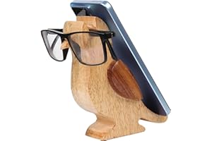 ARTISENIA Thanksgiving Gifts Wooden Bird Spectacle Eyeglasses Holder Stand With Mobile Display Stand | Mango Wood Eyewear Sunglasses Holder Display Stand 6 Inch