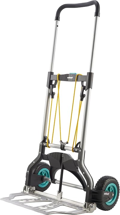 Wolfcraft TS 850 Offroad Folding Hand Truck 100kg Load Telescopic Handle