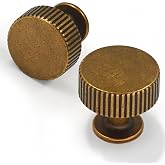 Talentedeco 10 Pack Antique Brass Kitchen Cabinet Knobs Cabinet Pulls Drawer Knobs Cabinet Hardware Zinc Knobs for Drawers