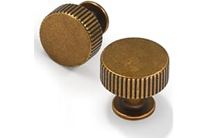 Talentedeco 10 Pack Antique Brass Kitchen Cabinet Knobs Cabinet Pulls Drawer Knobs Cabinet Hardware Zinc Knobs for Drawers