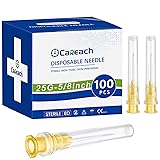 Careach 100pcs 25 Gauge 5/8inch Needles for