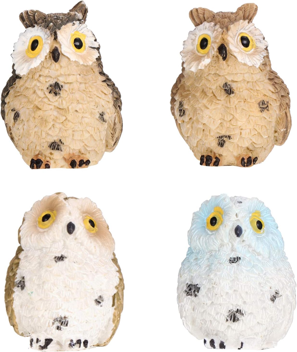 Miniature Resin Owl Garden Statue, Fake Owl Garden Ornaments, Fairy