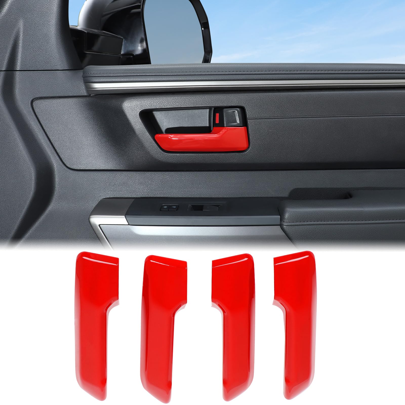 Photo 1 of *Missing Parts*
Aunginsy Inner Door Handle Protector Cover Compatible with Toyota Tundra/Sequoia 2022-2025 Tacoma 2024+ & 4Runner 2025+ Car Front Rear Door Handle Panel Trim Frame Decorative ABS Interior Accessories