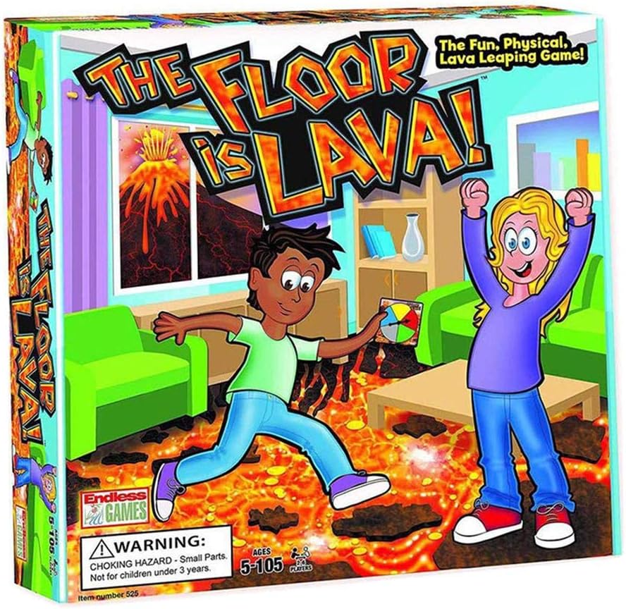 Welltobuy Foam Mat Floor Games Family Board Game Volcano Children's Rotating Card Game Card Promotes Physical Activity Indoor Outdoor Interactive Game