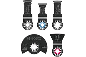 BOSCH OSL005L 5 pc. Starlock® Oscillating Multi-Tool Carbide Cutting Accessory Blade Set