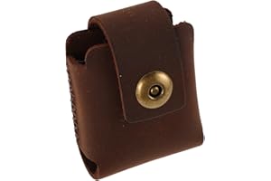 NIYANGLE Lighter Pouch with Ample Space and Secure Hold for Men Sturdy Travel Large Cowhide Leather