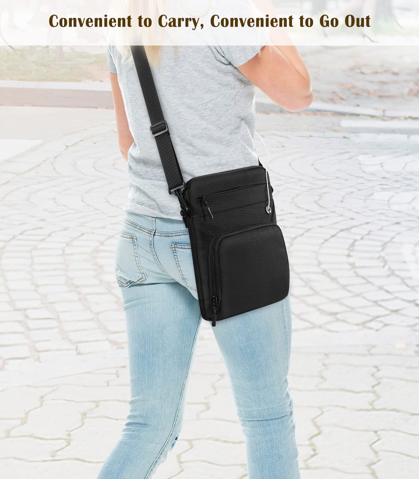 9-11 Inch Tablet Sleeve Bag with Shoulder Strap for iPad 10th Gen 10.9