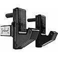 AmStaff Fitness J-Hooks J-Cup Power Rack for 2"x 2" 2.5"x2.5" 3"x3" Tube Squat Rack Attachment, Barbell Holder for Power Cage, Heavy Duty 1000 LB Capacity, (Set of 2)
