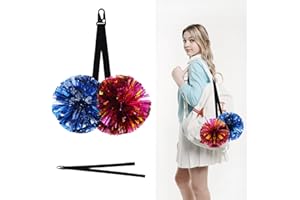 rain bunny Cheer Bow Holder, Pom Holder for Cheerleading Accessories for Cheerleading Pom Poms, Custom Made pom Holder for Teen Girls Sports (No Pom Poms)