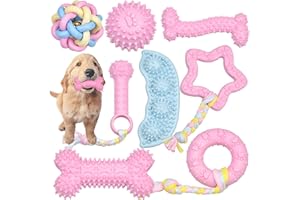 Ousiya 8 Pack Puppy Chew Toy Set Durable Dog Toys for Small Puppy Breeds Teething Toys for Puppies Non-Toxic and Safe Perfect