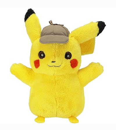 Boti Europe B.V. 35801 Pokémon Plüschtier, Detective Pikachu, ca. 40 cm groß, bunt