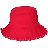 boderier Sun Hats for Women Summer Casual Wide Brim Cotton Bucket Hat Beach Vacation Travel Accessories