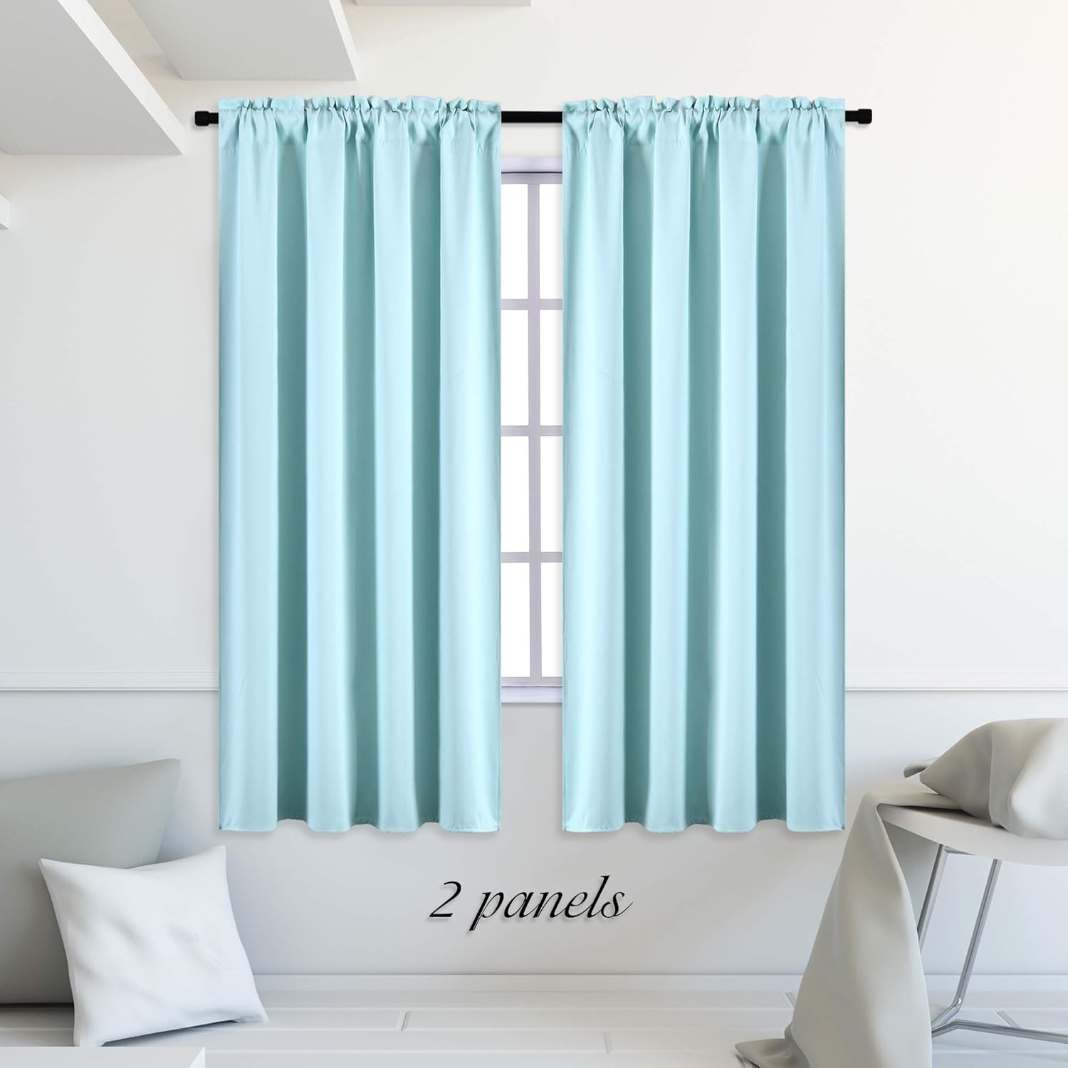 Best Aqua Dining Curtains