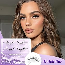 calphdiar Magnetic Eyelashes with Applicator Manga