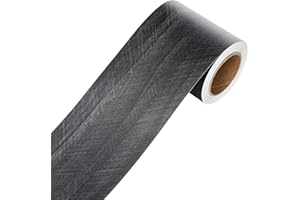 YENHOME 3" X590" Black Wood Wallpaper Border for Bulletin Board Border Bathroom Mirror Frame Border Trim Black Wood Bulletin Board Border Removable Wallpaper Border Wood Grain Tape for Floor Furniture