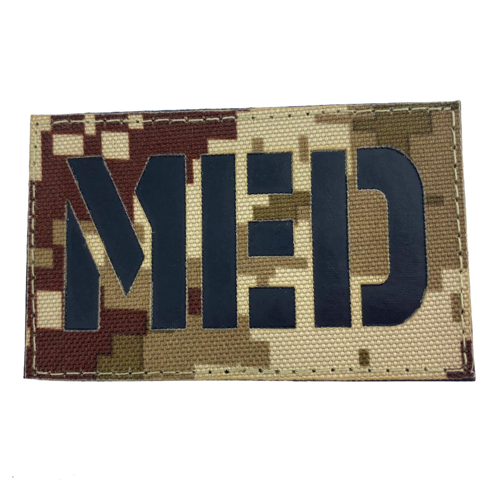 MED Medic Camouflage Tactical Laser Cut Airsoft Field Patch (Desert Digital)