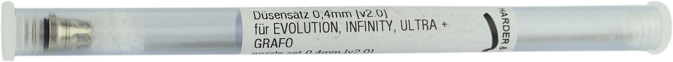 Nozzle Set, 0.4 mm, Airbrush Evolution, Focus, Infinity, Grafo