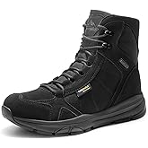 NORTIV 8 Men's Lightweight Military Tactical Work Boots Outdoor Hiking Motorcycle Combat Boots