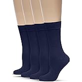 belinoplus Bamboo Dress Socks, UltraSoft, Thin, Breathable, Seamless Toe, Casual, for Women 4 Pairs