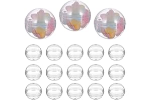 BESPORTBLE 50 Pcs Vending Machine Capsules, 1.75 Inch Small Empty Round Plastic Containers for Gumball Prizes and Party Favors