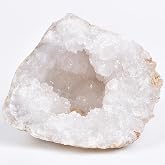 JIC Gem Large Natural Quartz Geodes Crystal Cluster Irregular Healing Rock | Raw Gemstone Geode Cluster Specimen,Healing Crystal for Meditation,Chakra,Tabletop Display&amp;Boho Home Decor 1.54-1.98 Lbs