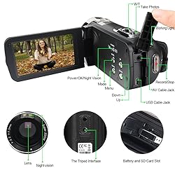 Camcorder Camera Digital Camera 1080P 24.0MP 3.0