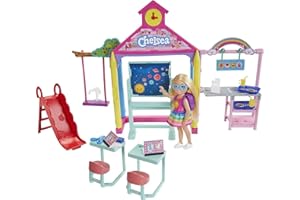 Barbie Club Chelsea Doll and School Playset, 6-inch Blonde, with Accessories, 3 to 7 Year Olds (Amazon Exclusive)