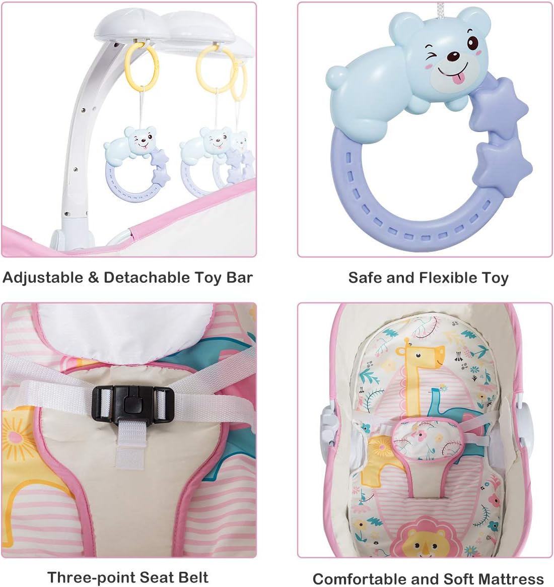 gymax 5 in 1 portable bassinet