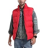 Zukela Men's Quilted Puffer Vest Midweight Water-Resistant Warm Big and Tall Classic Outerwear M to 3XL