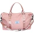 Womens travel bags, weekender carry on for women, sports gym Bag, workout duffel bag, overnight shoulder Bag, waterproof
