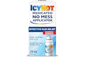 Icy Hot No Mess Applicator, Quick-Drying, Fast, Effective, NSAID-Free Pain Relief for Muscle and Joint Pain Associated with A