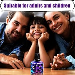 Noanbemk 4pcs Pack Stress Cube，Fidget Magic Cube