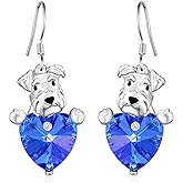 Cute Golden Retriever/Schnauzer/German Shepherd/Poodle/Yorkie Earrings 925 Sterling Silver Dog Dangle Earrings Dog Jewelry Gifts for Women Dog Lover