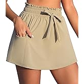 beautyin Womens Swim Shorts High Waisted Swimming Bottoms with Side Pockets