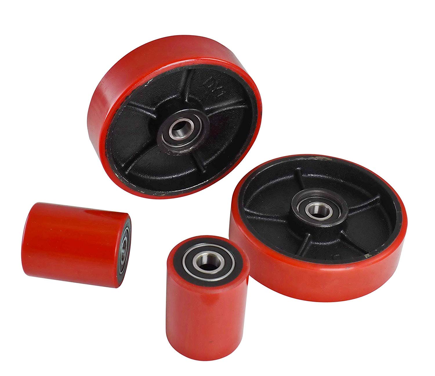 Dazone Pallet Truck Wheels, Pallet Jack Steer Wheels 7"x2" and Load