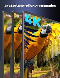 OUNSHLI 4K Portable Monitor, 15.6'' 3840x2160 UHD