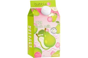 Bubble T Cosmetics Fruitea Pear Bubble Bath Milk, Packed with Fruity Flavours and Tropical Scents, Cleanses and Soothes Skin 