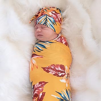 receiving blanket and hat set