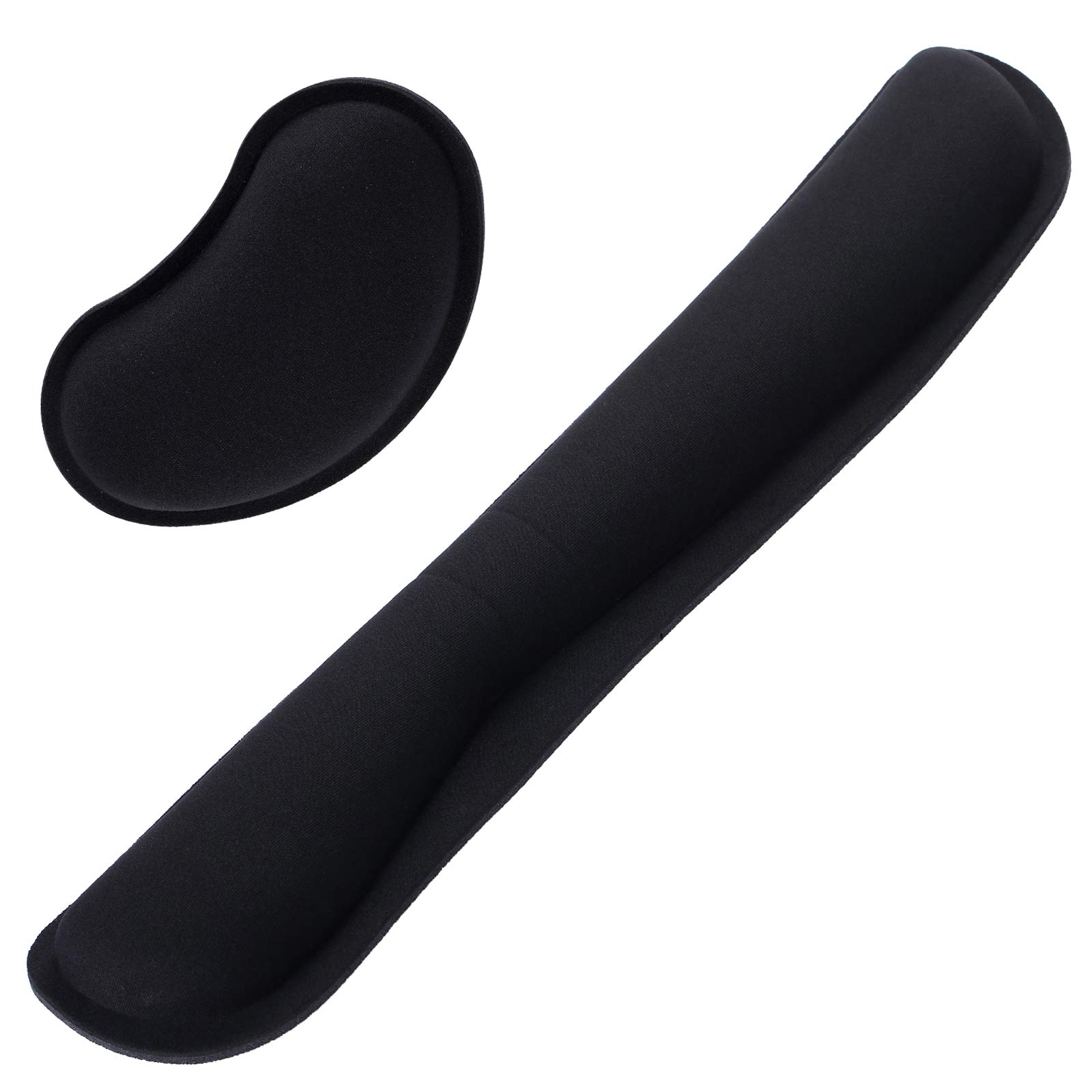 Yizhet Keyboard Wrist Rest, Ergonomic Wrist Rest for Keyboard and Mouse, Memory Foam Wrist Support Pad Non Slip Keyboard Mouse Wrist Rest Pad for Computer, Laptop, Office, Working, PC Gaming etc.