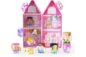 GobiDex Magnetic Figures Set- Portable Tin with Spinning Animals & Characters, STEM Travel Toys for Girls Ages 3+, Princess P