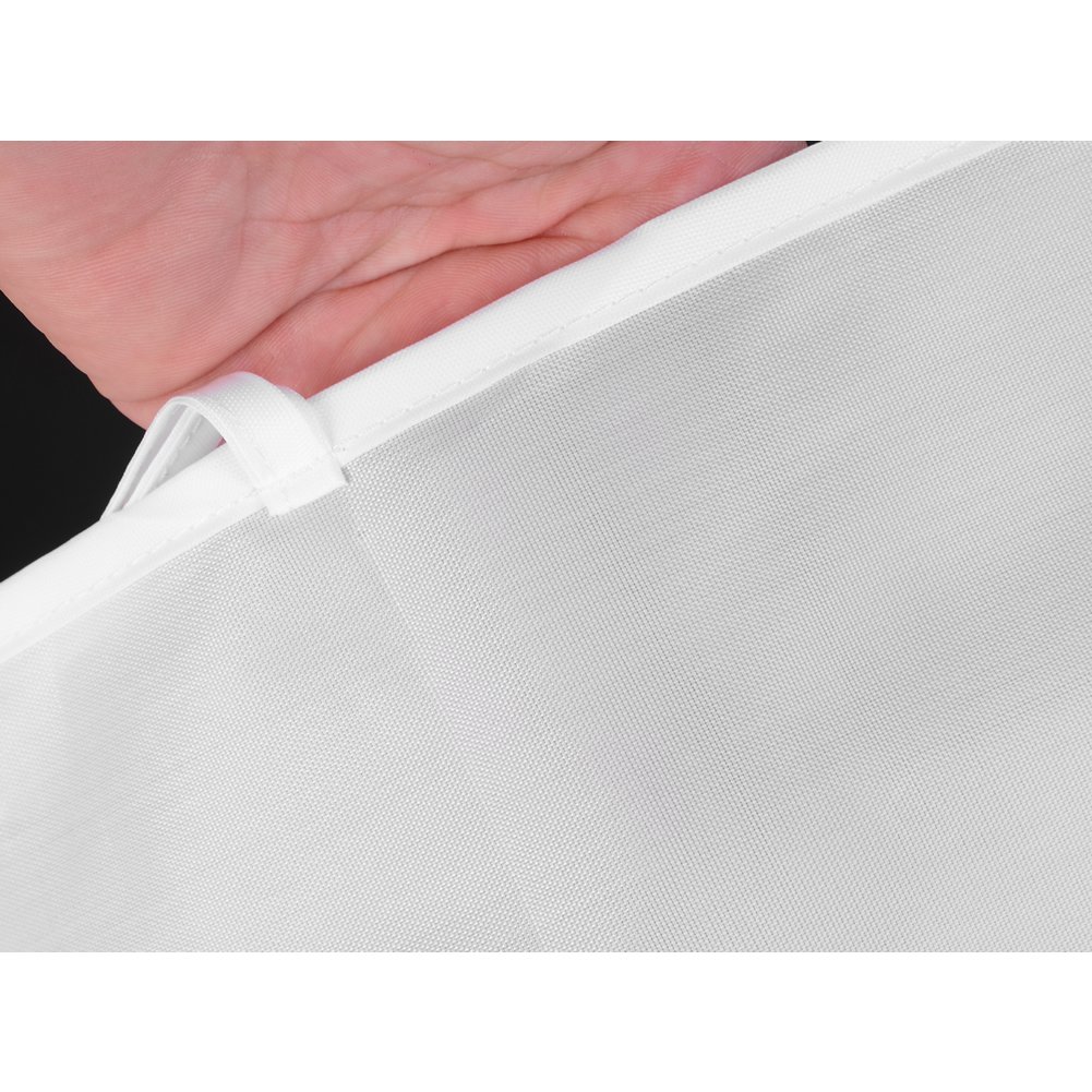 Angla Baby Bed Room Nursery Hanging Organizer Caddy Side of Crib Storage Tidy Bag Mesh 5 Pockets Diaper Containers Toys Hanging Storage Bag White