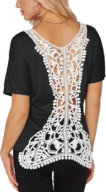 blusas de encaje cortas